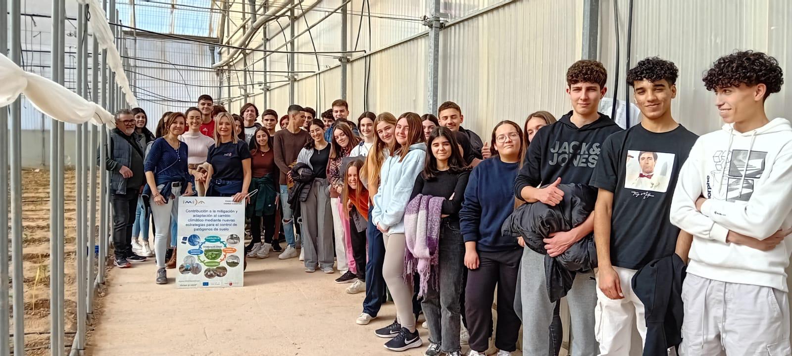 Alumnos del IES Ruiz de Alda visita el Centro de Demostración y Transferencia Agrícola de El Mirador